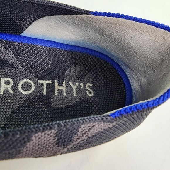 Rothy's The Original Slip On Sneaker US 7.5 Grey Camo Casual Flat Shoes - Picture 11 of 11